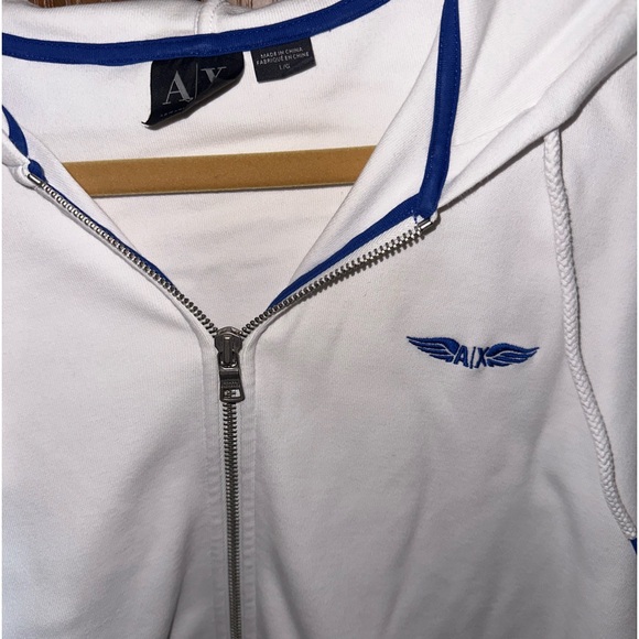 Pair of 2 Size Large, Armani Exchange Zippered Hoodies - Picture 2 of 7